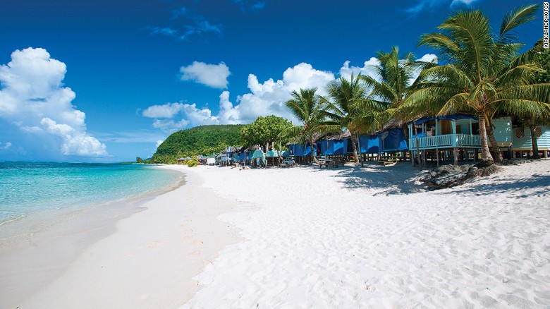 Busiest beach in Samoa.